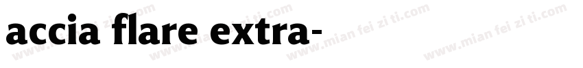 accia flare extra字体转换